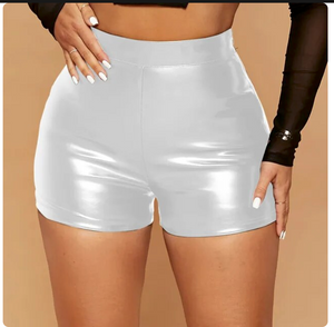 Faux Leather Shorts High Waist Bodycon Shorts